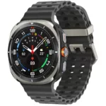 Samsung Galaxy Watch Ultra (2025) LTE 47mm - Titanium Silver with Black Band