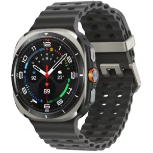Samsung Galaxy Watch Ultra (2025) LTE 47mm - Titanium Silver with Black Band