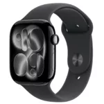 Apple Watch 11 GPS 46mm Jet Black Aluminium MEUX4 M/L Black Sport Band