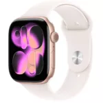 Apple Watch 11 GPS 42mm MEU04 S/M Rose Gold Aluminium Case with Light Blush Sport Band