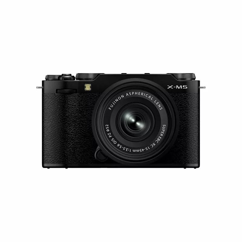 Fujifilm X-M5 Mirrorless Camera with XC 15-45mm f/3.5-5.6 Lens - Black