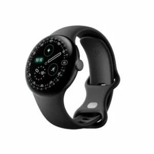 Google Pixel Watch 4 41mm Bluetooth-Wi-Fi Matte Black with Obsidian Active Band
