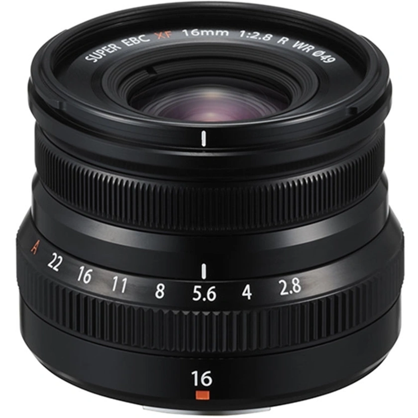 FUJINON XF 16mm F2.8 R WR Lens - Black